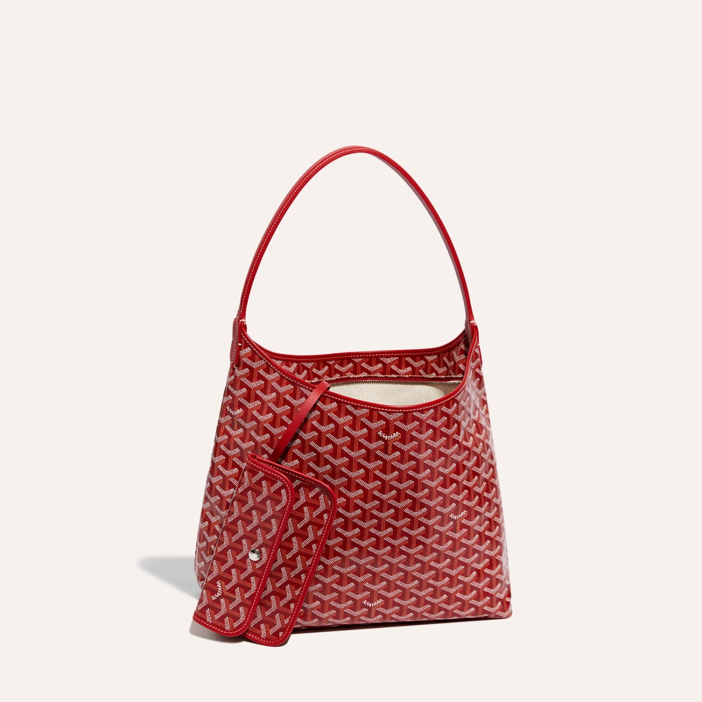 Goyard Bohème Hobo Bag Red - Image 3